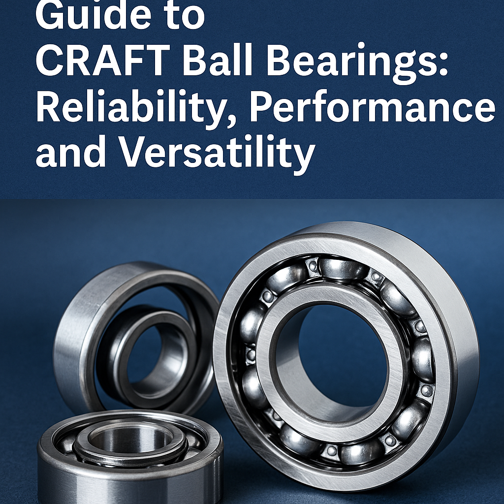 Guide to CRAFT Ball Bearings: Reliability, Performance, and Versatility