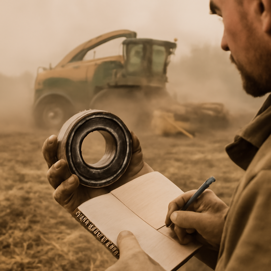 Bearings that survive dust: forage harvester field notes