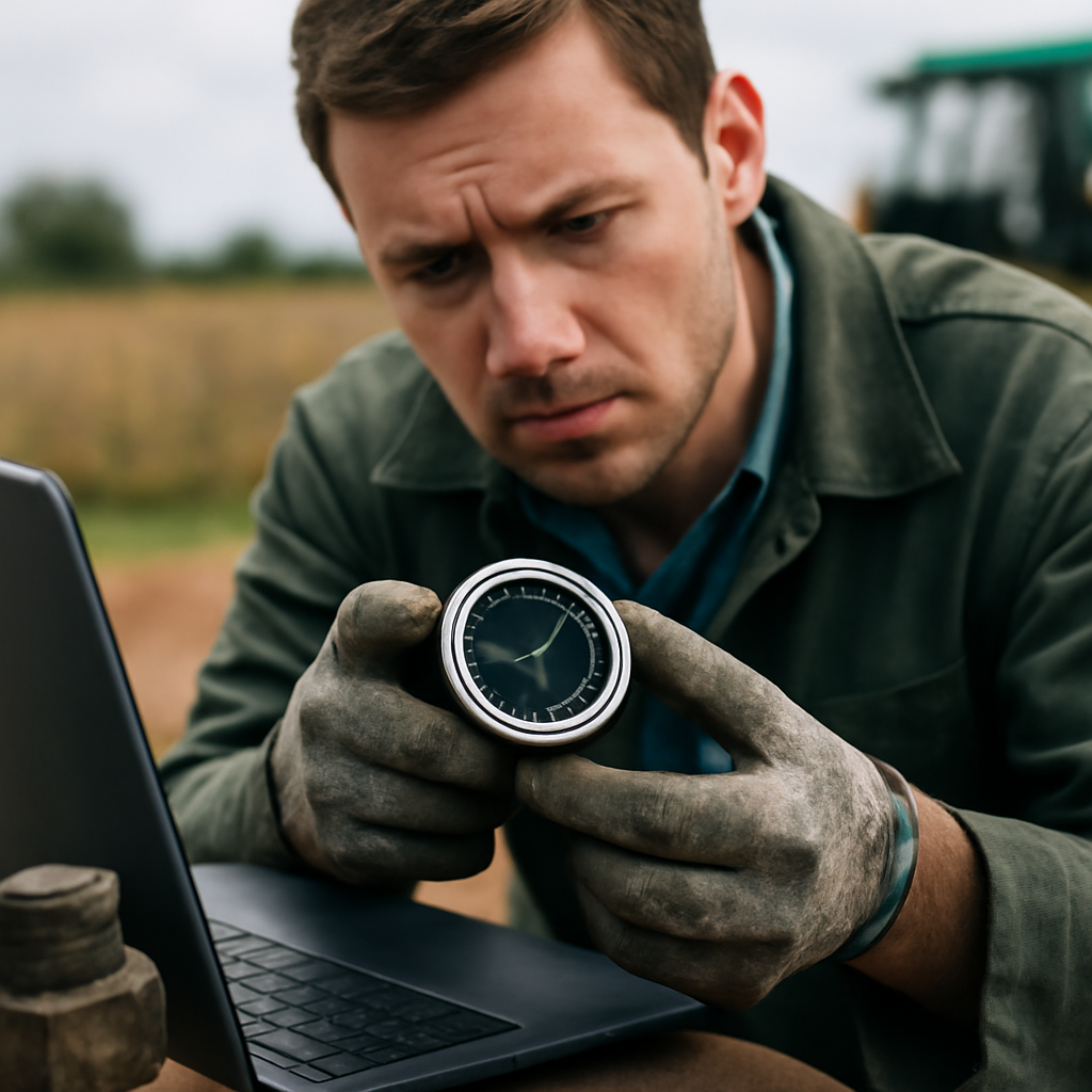 Field test for an INA needle bearing that stops rotating smoothly
