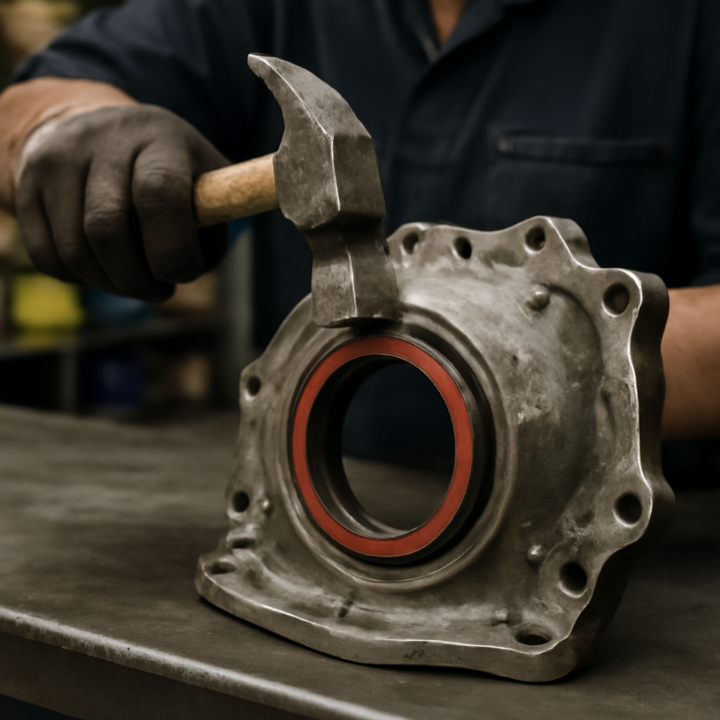 Fitting a CORTECO shaft seal on a warped housing: a workshop recovery method