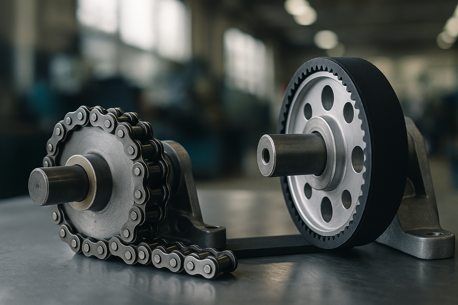 Chain or belt on a conveyor drive: the maintenance cost nobody puts in the comparison
