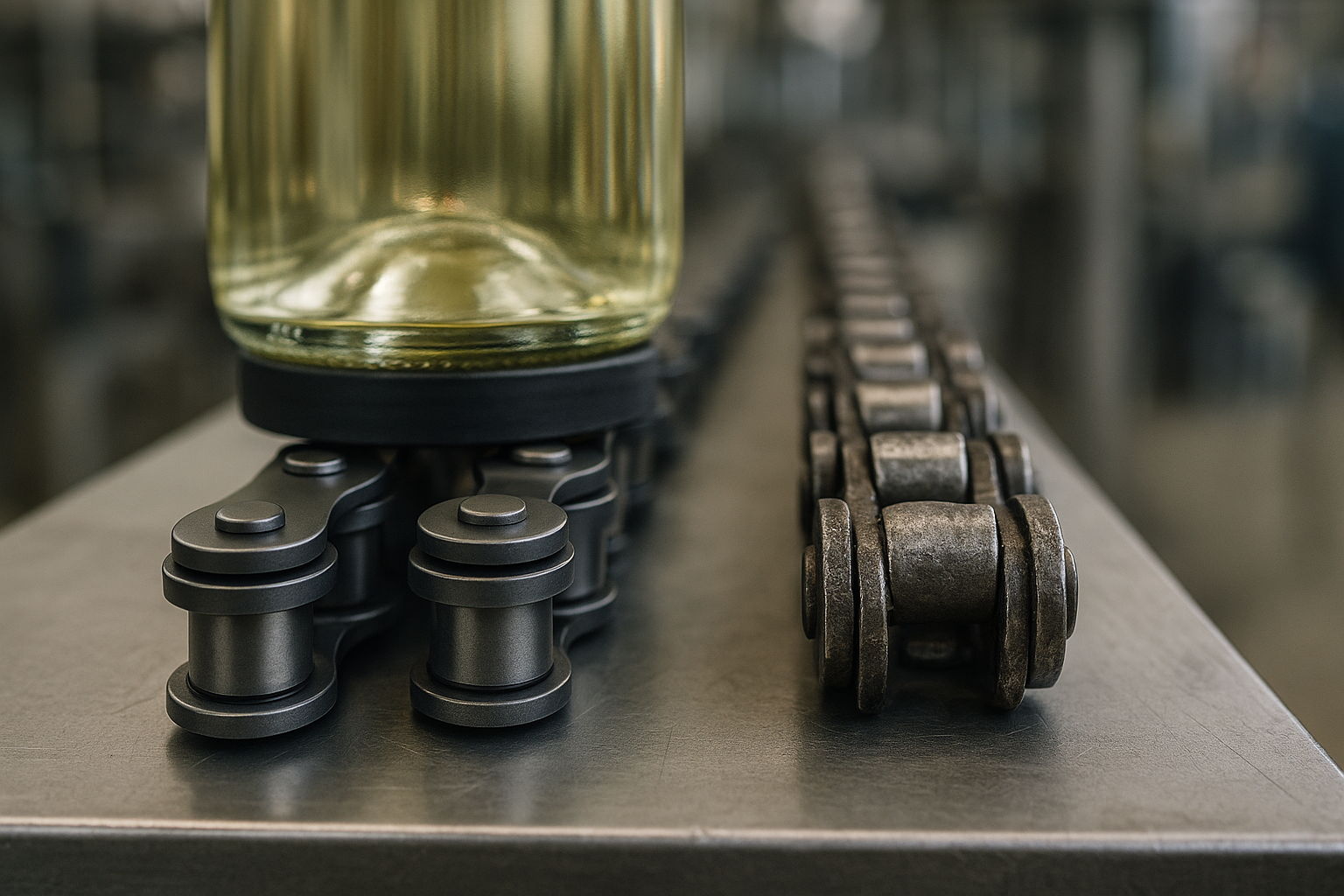 SEDIS versus generic chains on a bottling line: what the wear rate actually looks like