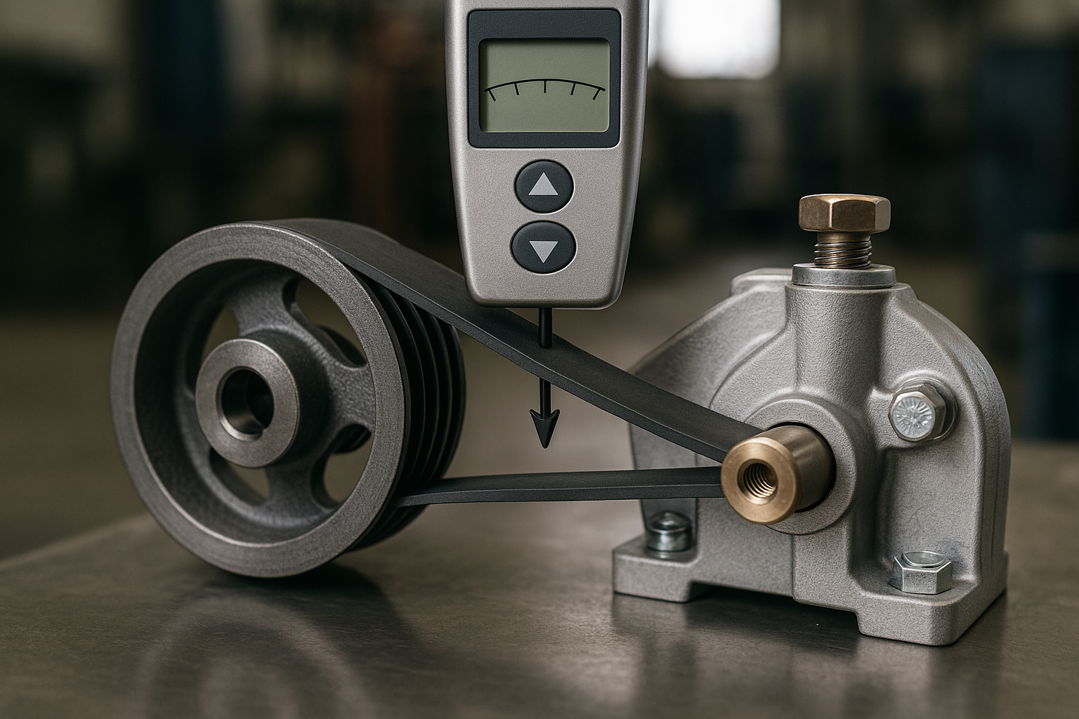 Tensioning a V-belt drive properly: deflection, frequency and the retension window